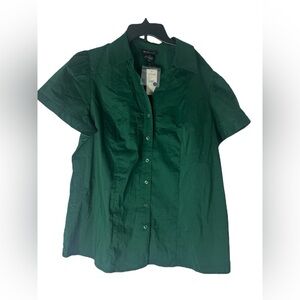 Lane Bryant Emerald Green Blouse